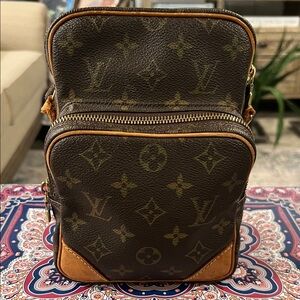 Louis Vuitton Monogram Brown and Tan Crossbody Belt Bag
